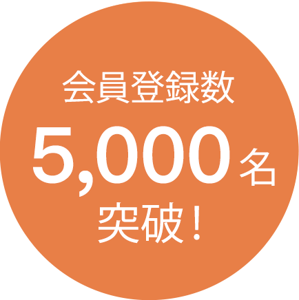 会員登録数1,000人突破！