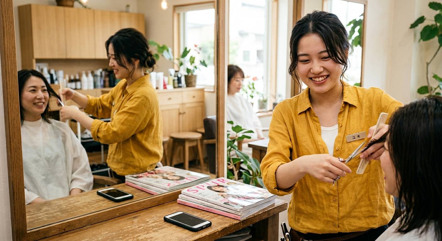 【9時～18時(残業なし)　美容師スタイリスト　駅チカ】大阪府大阪市旭区(最寄駅：大阪メトロ谷町線　千林大宮駅)